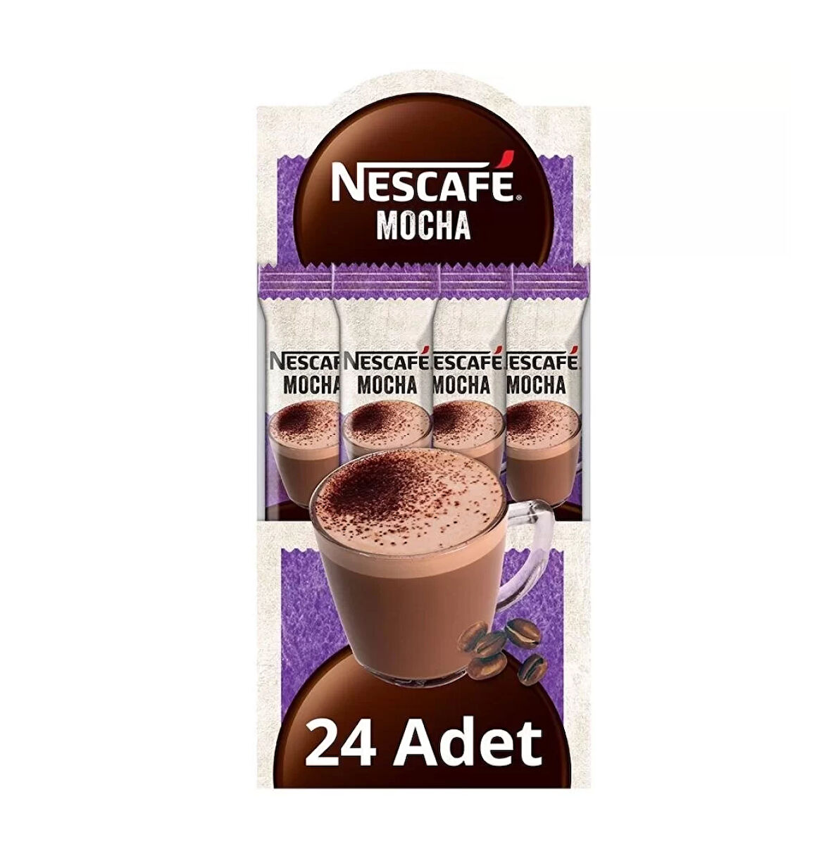 Nescafe Mocha Çikolatalı Köpüklü Kahve 17 Gr X 24 Adet