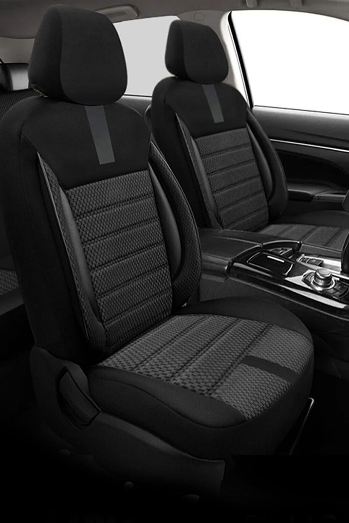NiCe Shop Renault Clio  3 Uyumlu Koltuk Kılıfı Oasis Serisi - Siyah