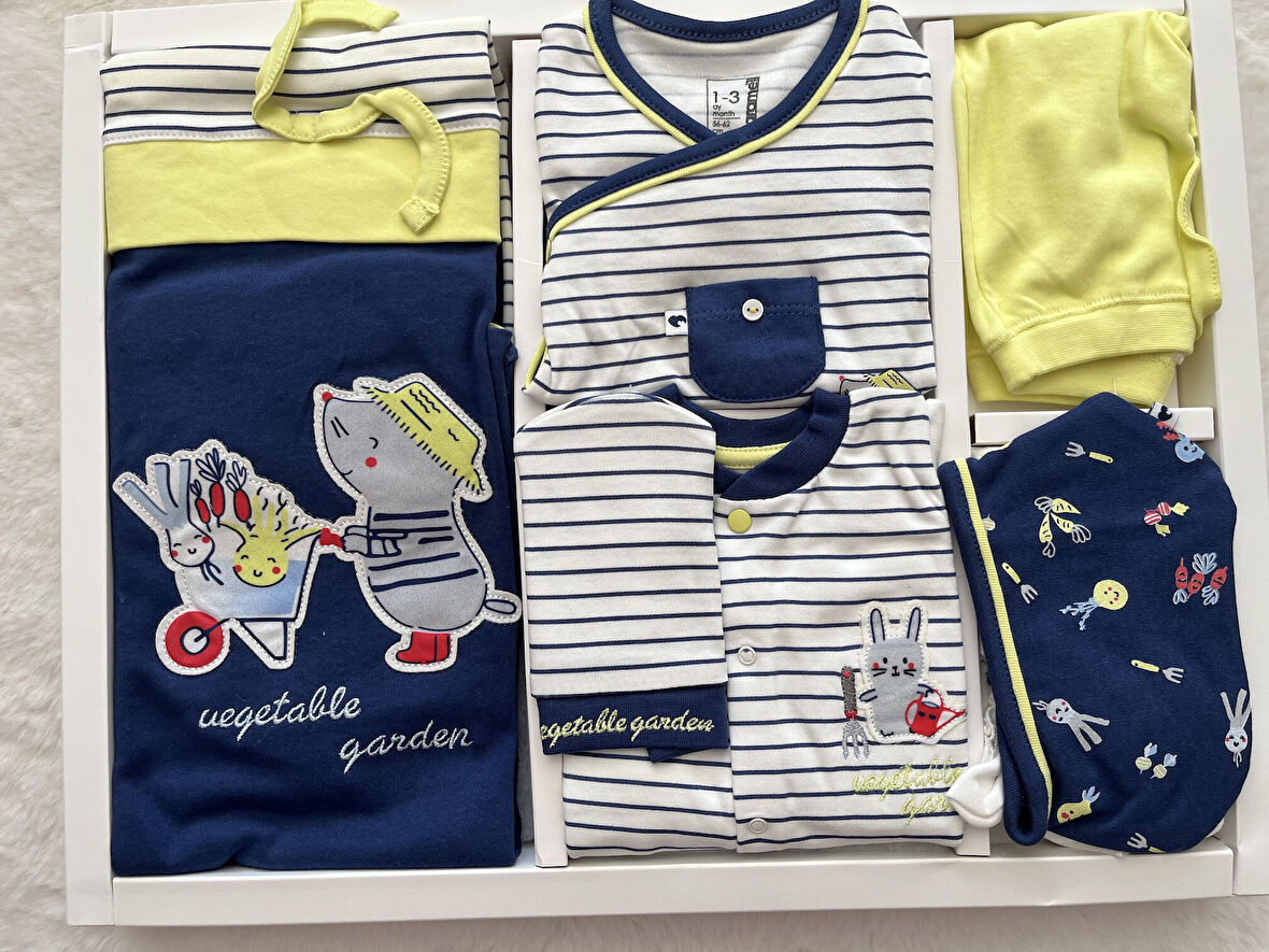 Tulumlu 10'Lu Set ZE5868 Boy Garden İndigo