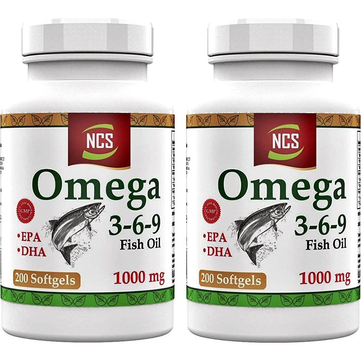 Ncs Omega 3 6 9 Balık Yağı 1000 Mg 200 Softgel Evening Primrose Oil Keten Tohumu Yağı Epa Dha 2 Adet