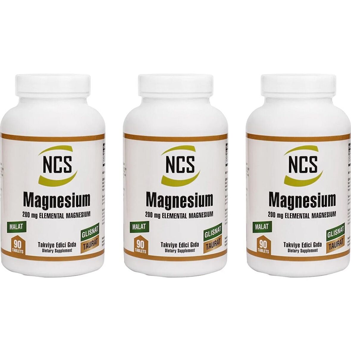 Ncs Magnesium Malat Glisinat Taurat 3 Kutu 270 Tablet