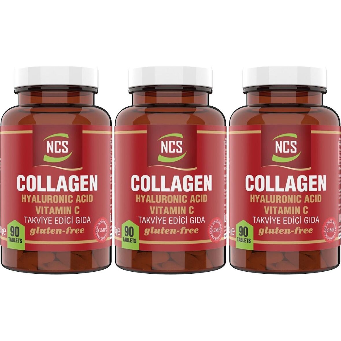 Ncs Hidrolize Collagen 1000 Mg Hyaluronic Acid Vitamin C 3 Adet 90 Tablet
