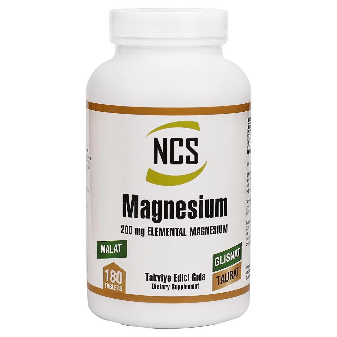 Ncs Magnesium Malat Glisinat Taurat 180 Tablet