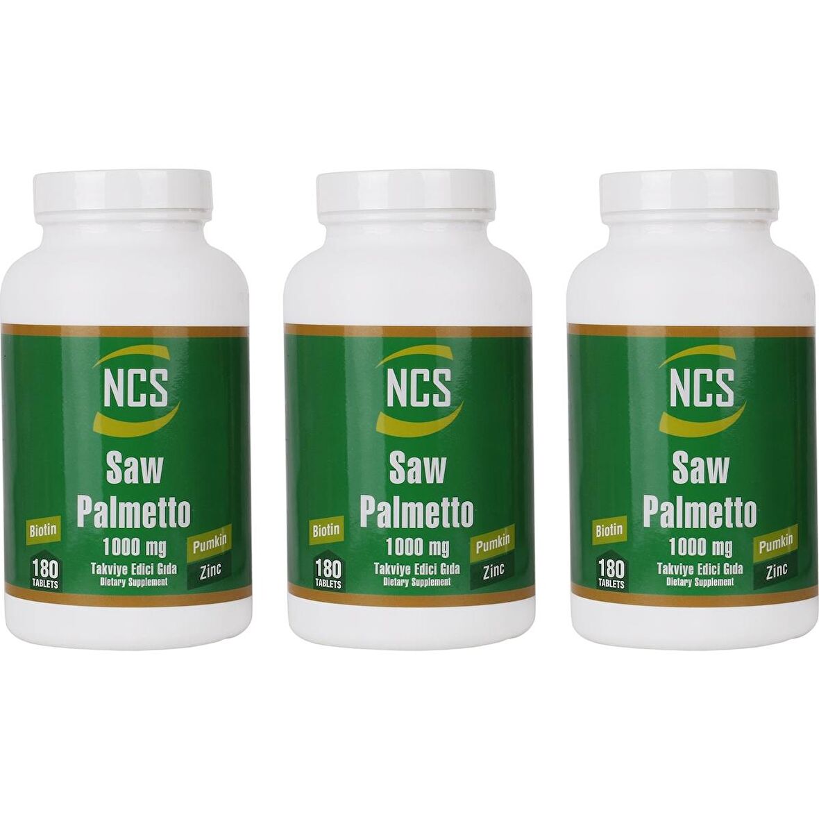 Ncs Saw Palmetto 1000 Mg Pumpkin Biotin Zinc Complex 3 Kutu 540 Tablet