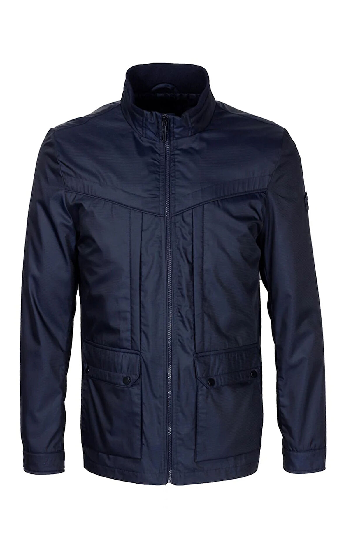 Erkek Baharlık Mont Lacivert Dik Yaka Rüzgar Ve Su Itici Slim Fit Mevsimlik NCS JEANS 4502