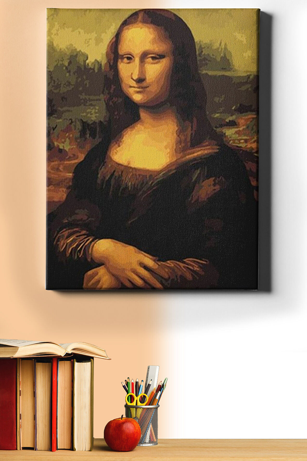 Sayılarla Boyama Seti Kasnaklı Mona Lisa 60 X 75 Cm