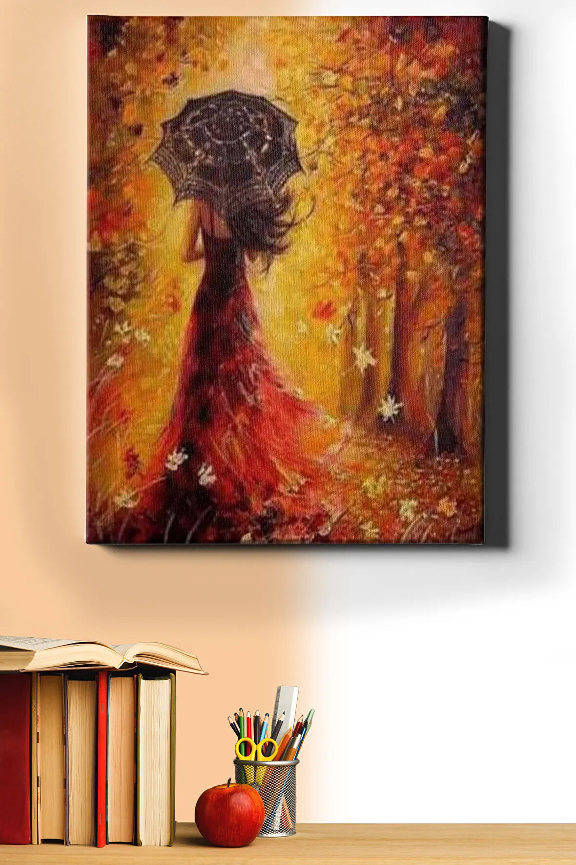 Sayılarla Boyama Seti Kasnaklı Sonbaharın Rengi 40 X 50 Cm