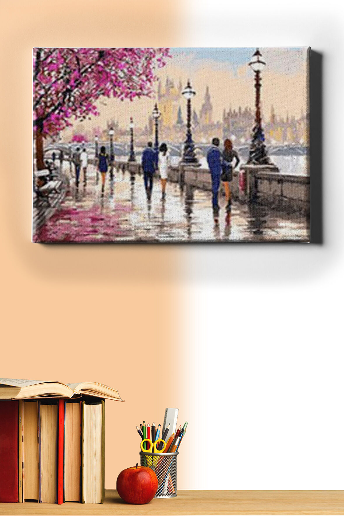 Sayılarla Boyama Seti Kasnaklı Romantik Çiftler 60 X 75 Cm