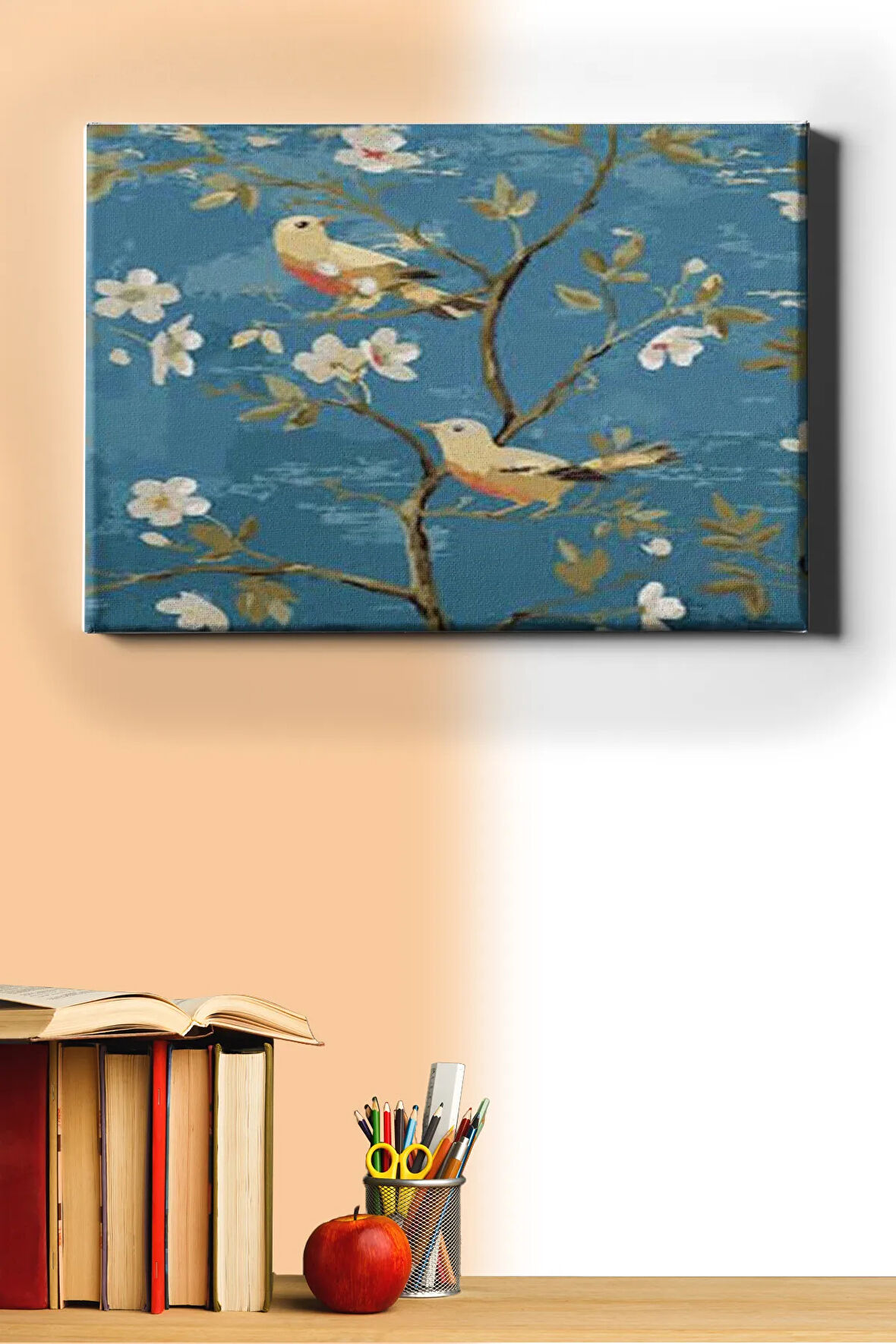 Sayılarla Boyama Seti Kasnaklı Baharda Kuşlar 2 40 X 50 Cm