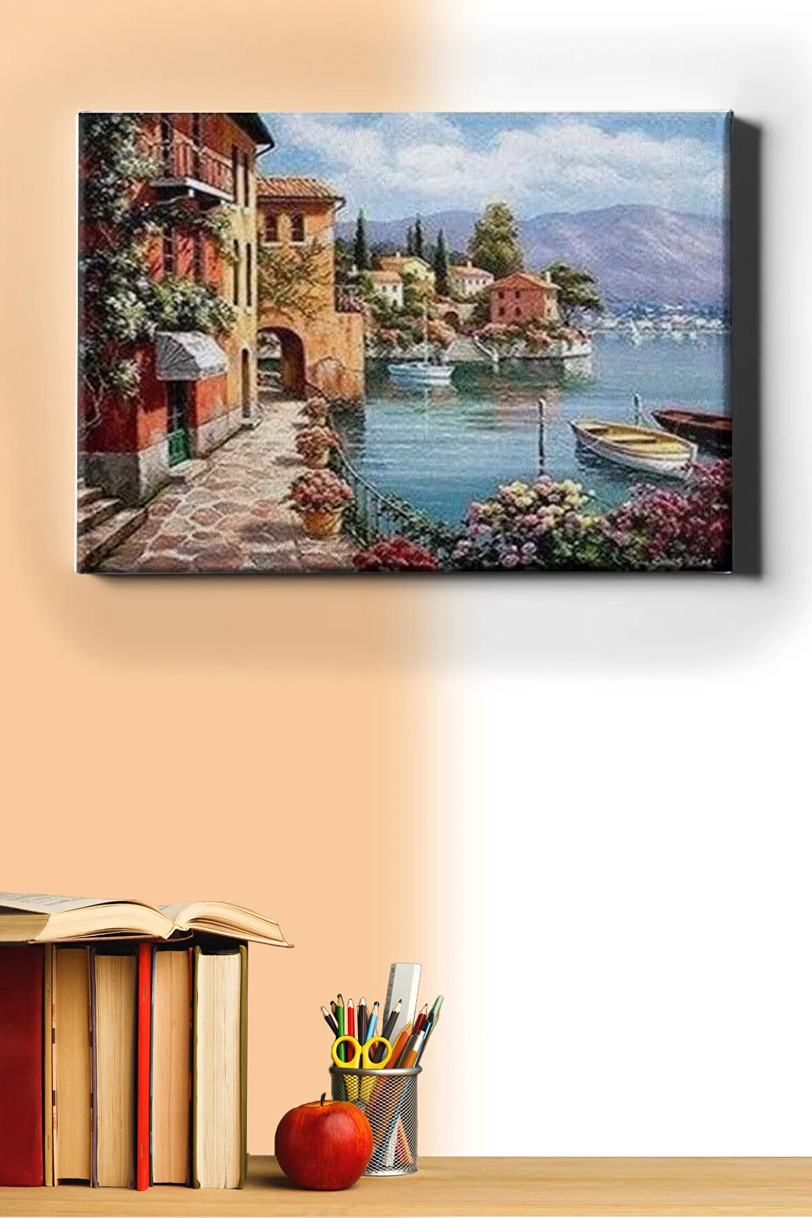 Sayılarla Boyama Seti Kasnaklı Yalı Sahili 60 X 75 Cm