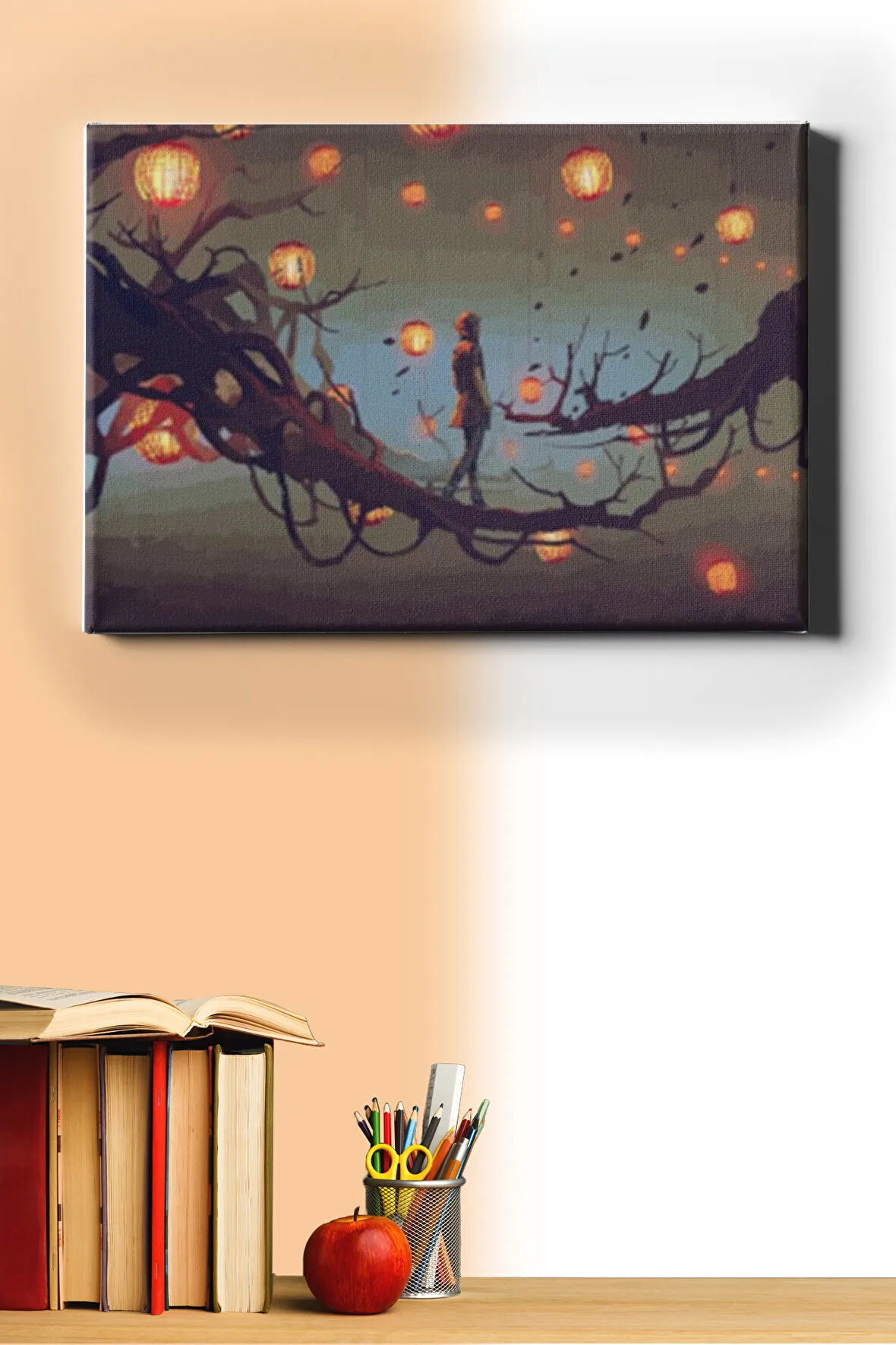 Sayılarla Boyama Seti Kasnaklı Fantastik Ağaç 60 X 75 Cm