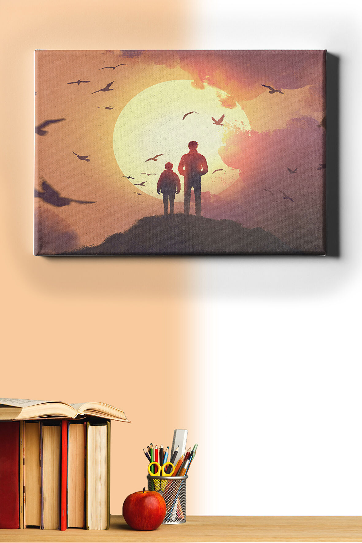 Sayılarla Boyama Seti Kasnaklı Güneş Doğarken 40 X 50 Cm