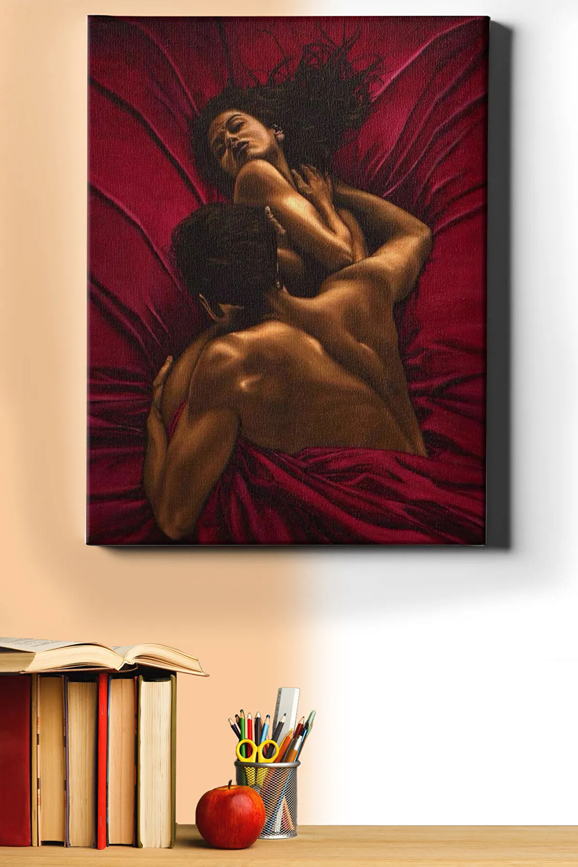 Sayılarla Boyama Seti Kasnaklı Tutkulu Dokunuş 40 X 50 Cm