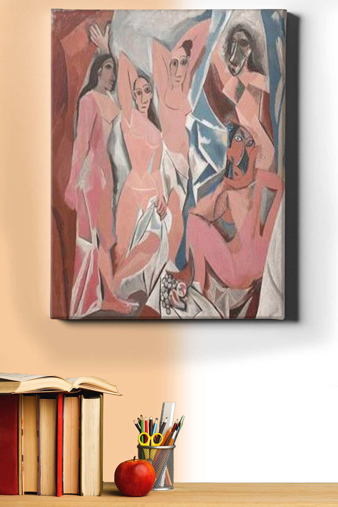 Sayılarla Boyama Seti Kasnaklı Avignnonlu Kadınlar 60 X 75 Cm