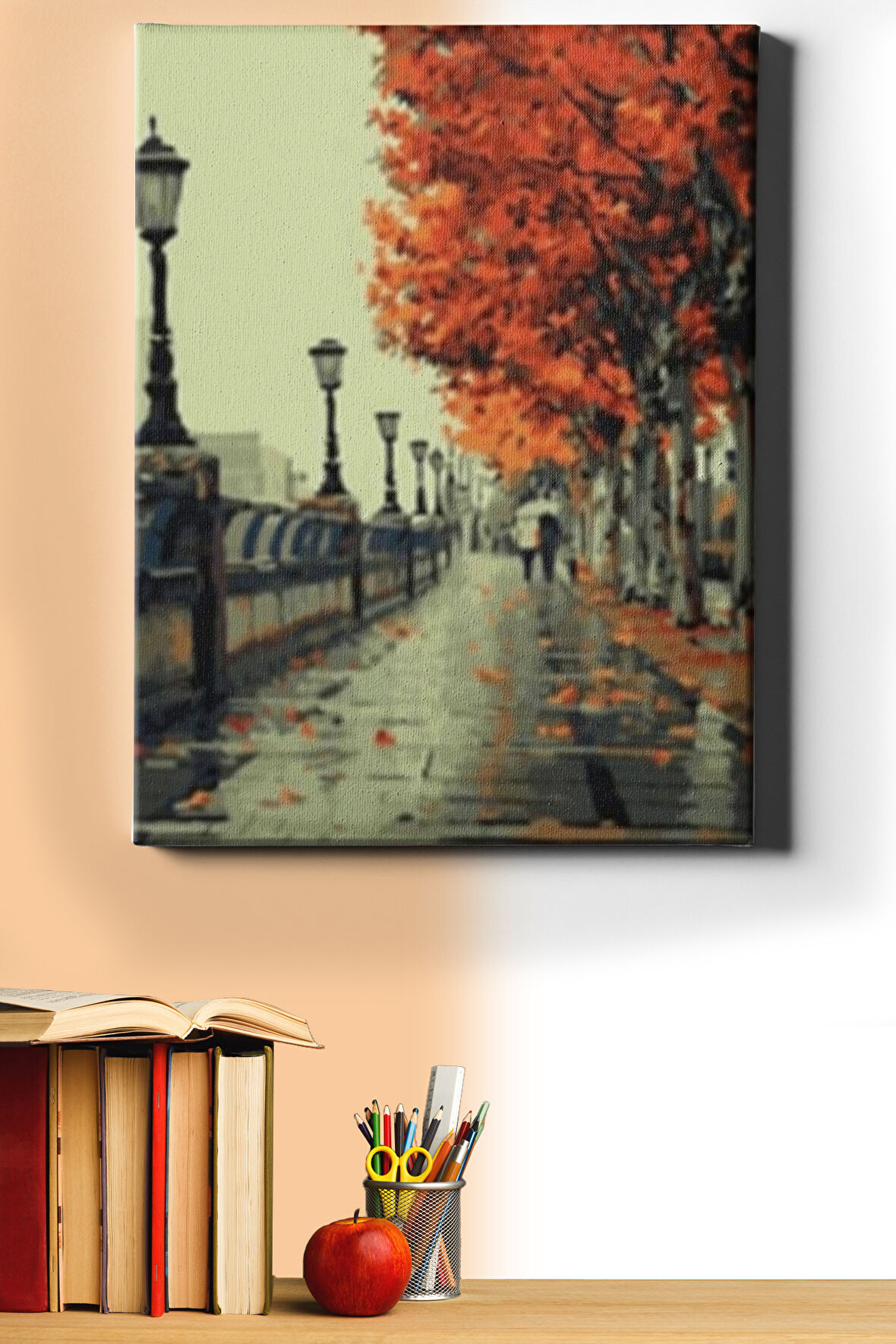 Sayılarla Boyama Seti Kasnaklı Sonbahar Yağmuru 40 X 50 Cm