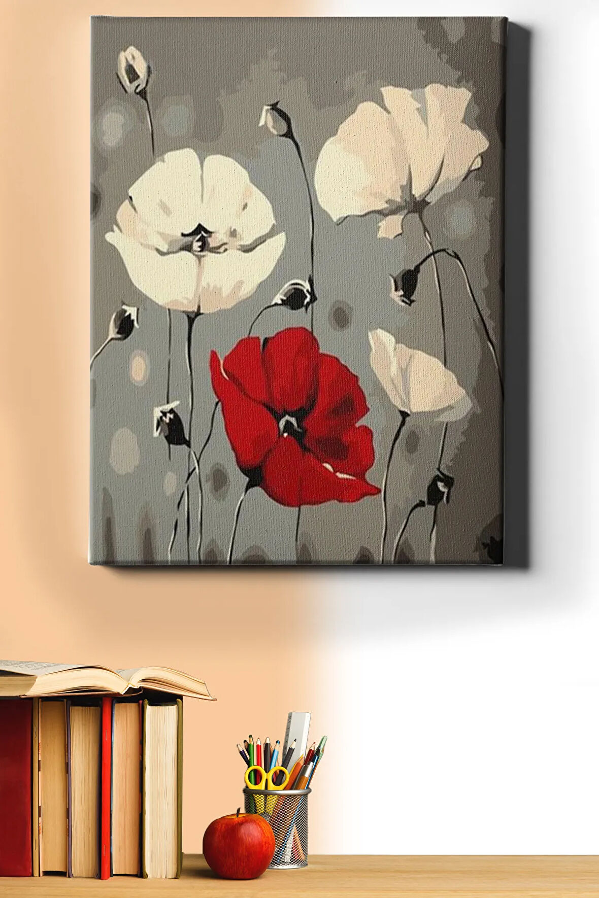 Sayılarla Boyama Seti Kasnaklı Soyut Gelicik 40 X 50 Cm