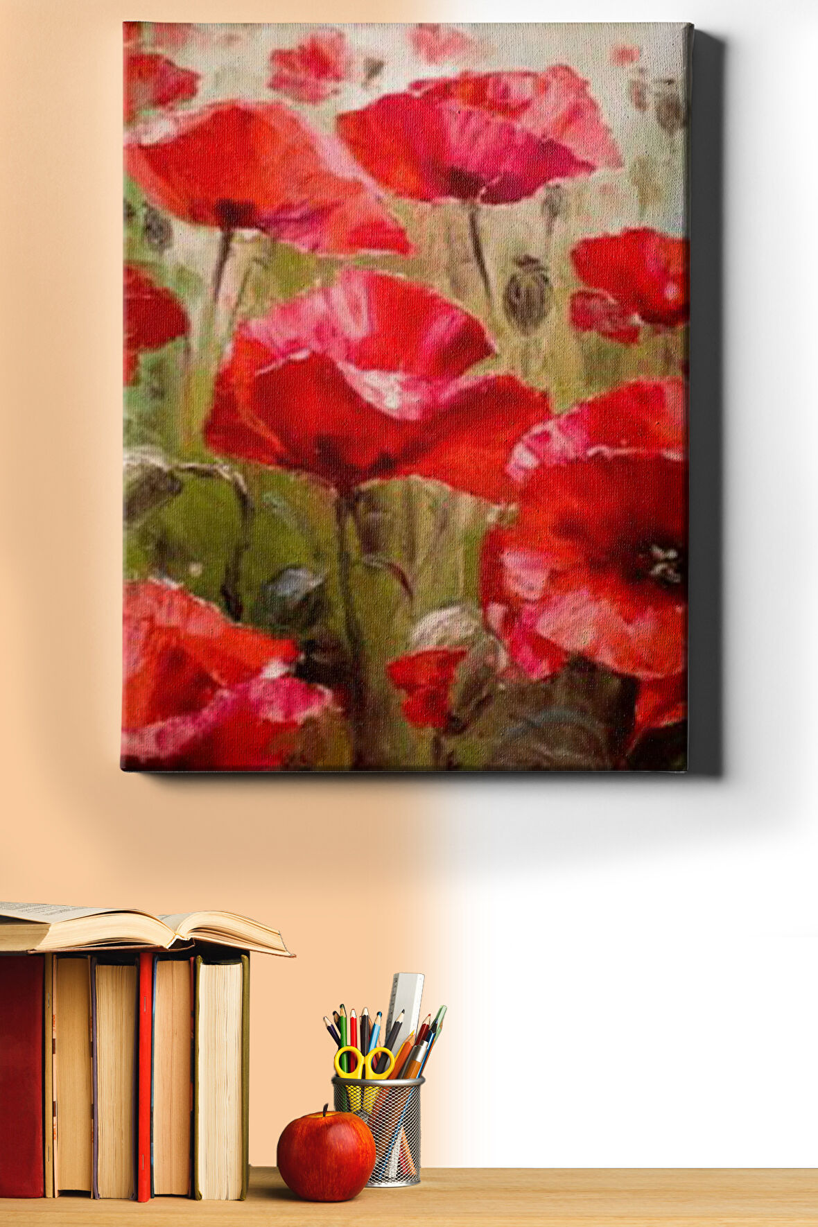 Sayılarla Boyama Seti Kasnaklı Gelincik 60 X 75 Cm