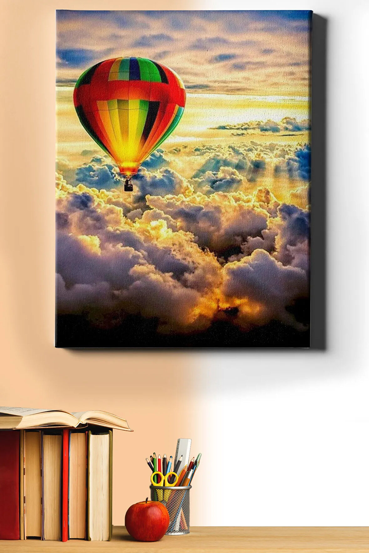Sayılarla Boyama Seti Kasnaklı Gökyüzünde Seyir 60 X 75 Cm