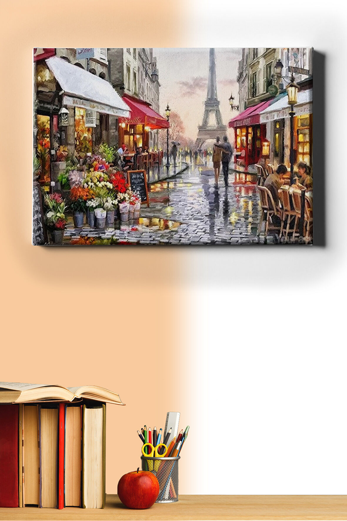 Sayılarla Boyama Seti Kasnaklı Aşıklar Sokağı 60 X 75 Cm