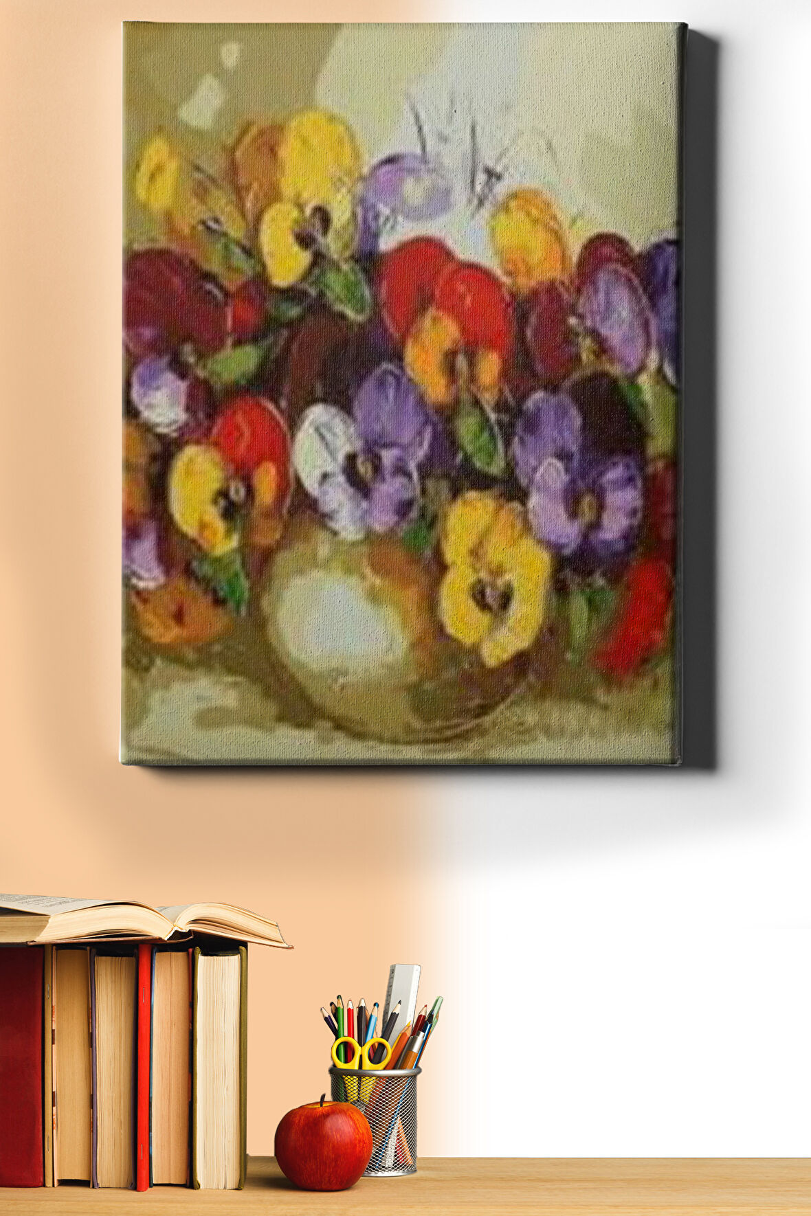 Sayılarla Boyama Seti Kasnaklı Menekşe Cümbüşü 40 X 50 Cm