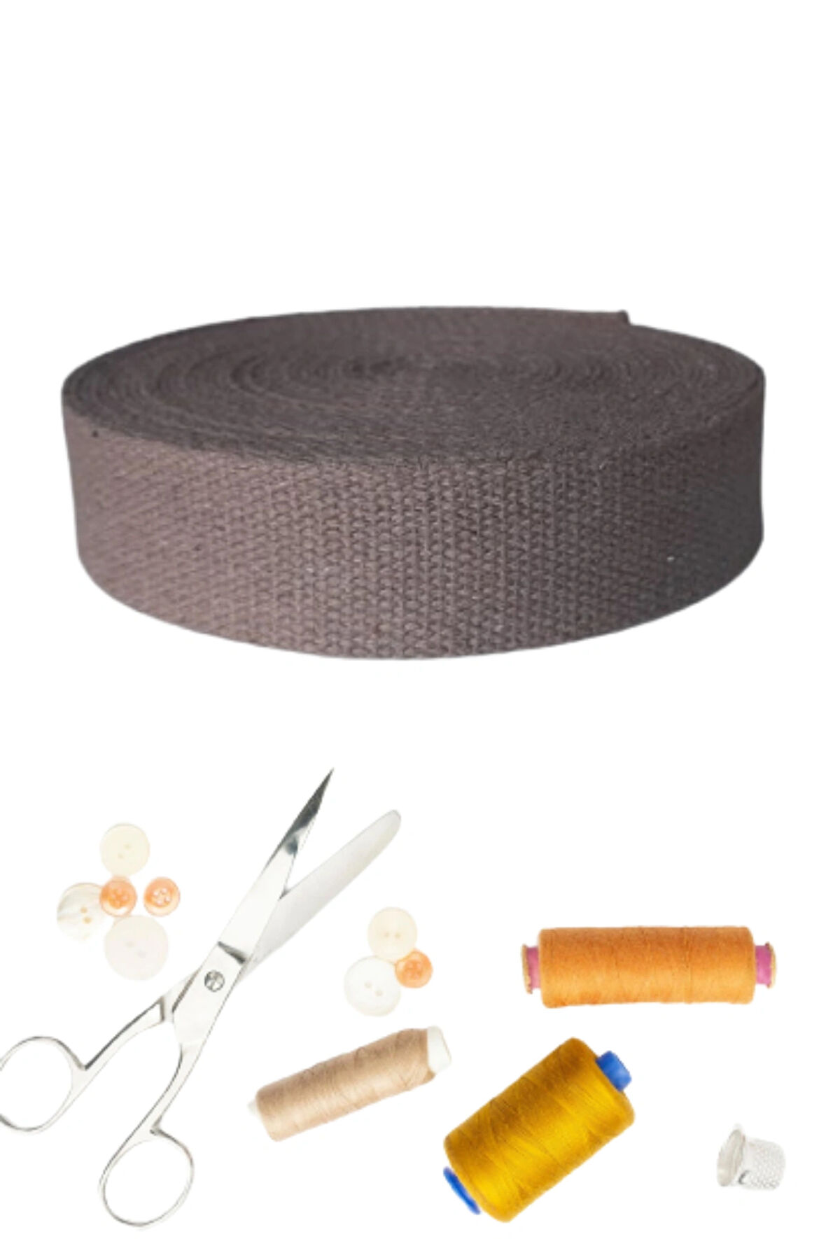 Dar Dokuma Vizon 4 CM X 5 MT Pamuklu Kolon Kayış