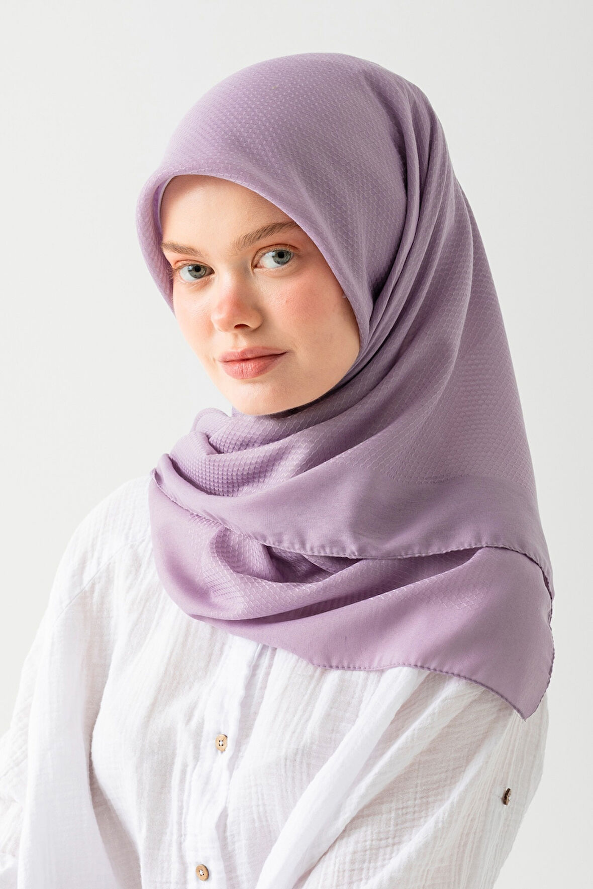 Soft Pamuk Jakarlı Eşarp – Doğal Dokulu, Hafif ve Nefes Alan Kumaş- Bambu Kraş Eşarp Yumuşak Dokulu Düz Renk Eşarp, Tesettür Eşarp