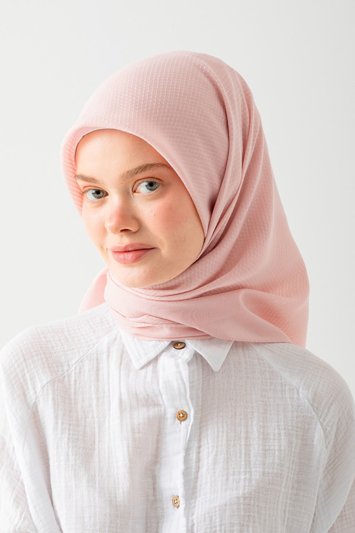 Soft Pamuk Jakarlı Eşarp – Doğal Dokulu, Hafif ve Nefes Alan Kumaş- Bambu Kraş Eşarp Yumuşak Dokulu Düz Renk Eşarp, Tesettür Eşarp