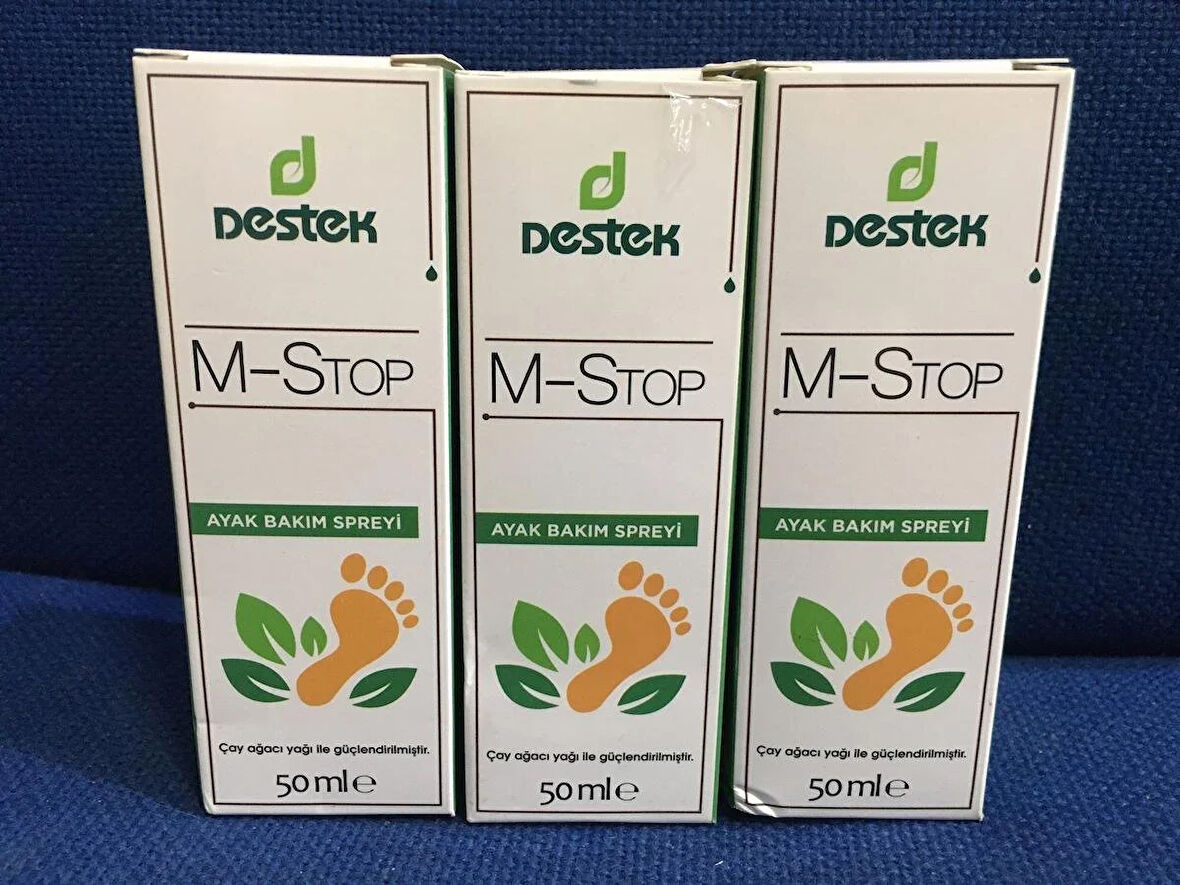 DESTEK M-STOP AYAK BAKIM SPREYİ 50 ML X3ADET