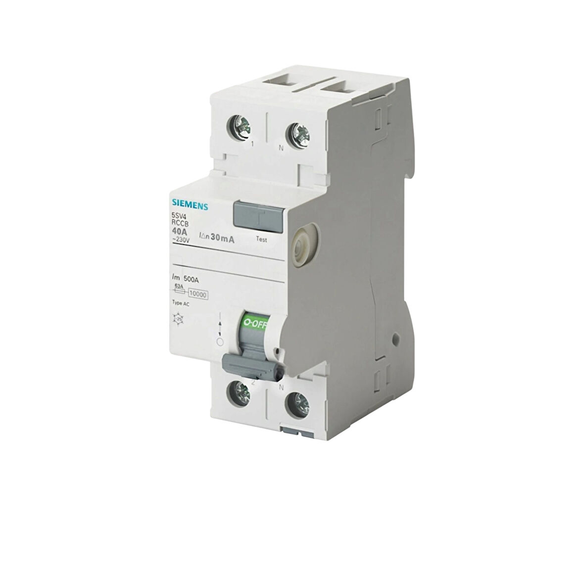 Siemens 2x40 Amper 30ma Monofaze Kaçak Akım Rolesi