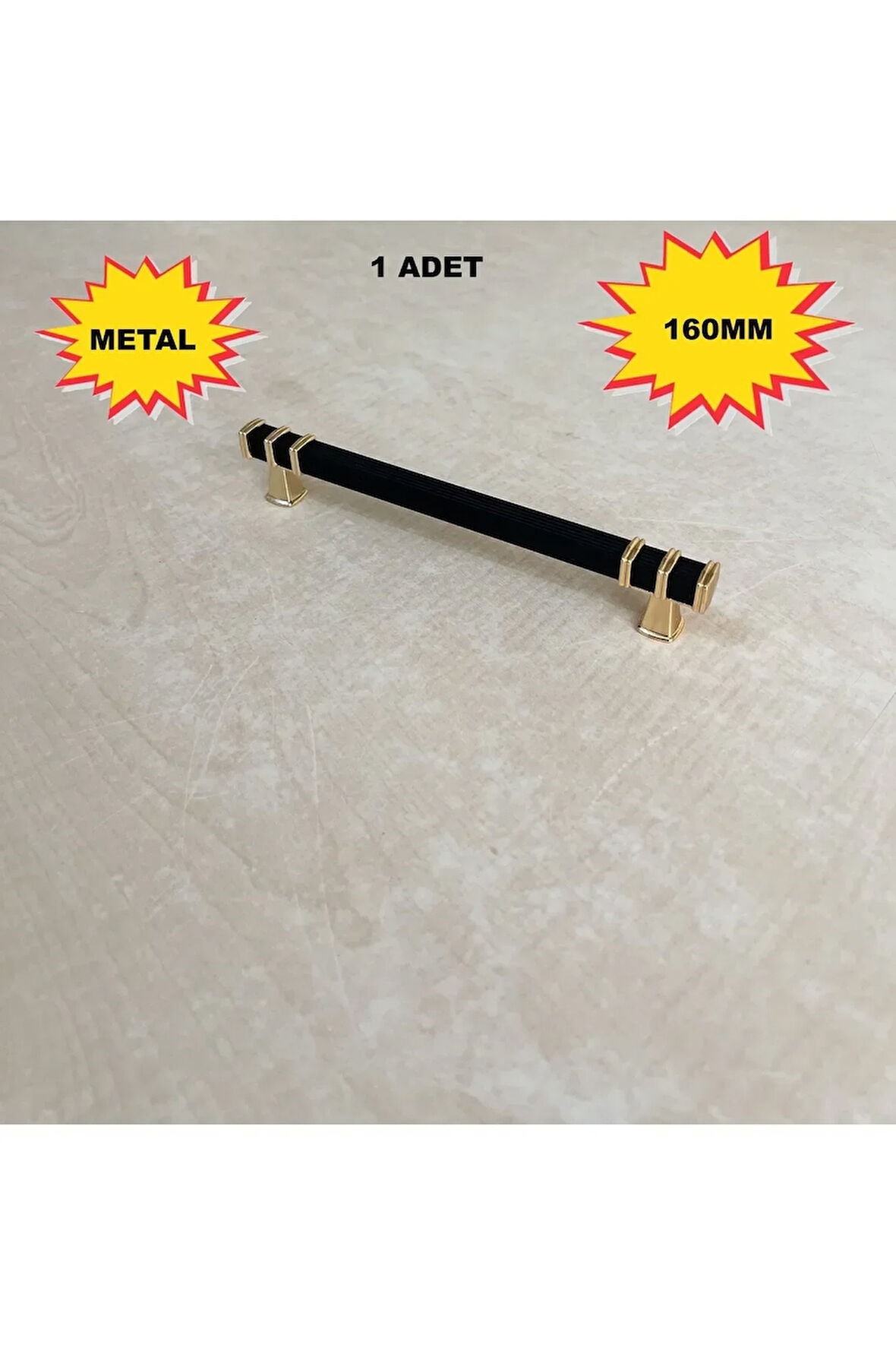 160mm Nehir Model Mobilya Mutfak Çekmece Dolap Dolabı Kulpu Kulbu Kulpları 1 Adet Siyah Gold