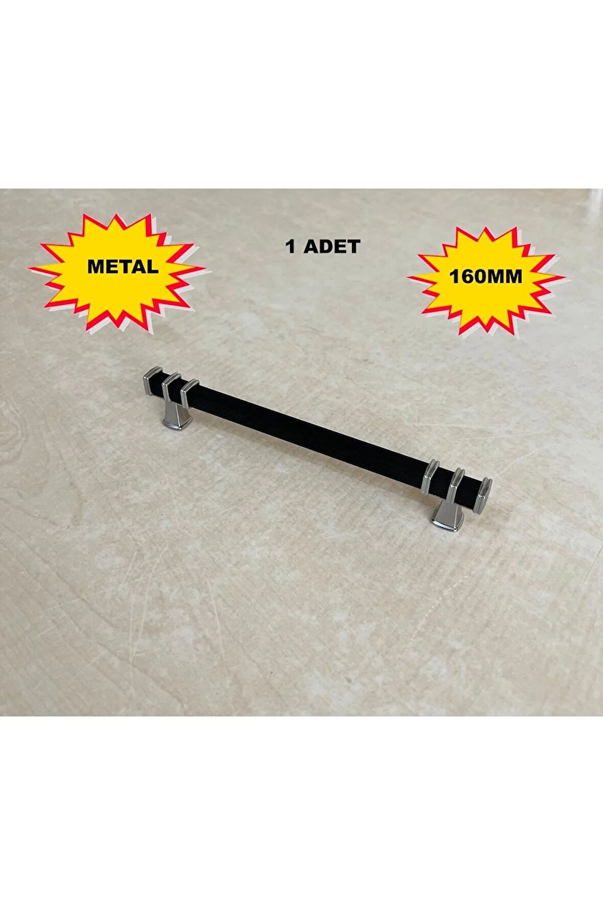 160mm Nehir Model Mobilya Mutfak Çekmece Dolap Dolabı Kulpu Kulbu Kulplar 1 Adet Siyah Krom