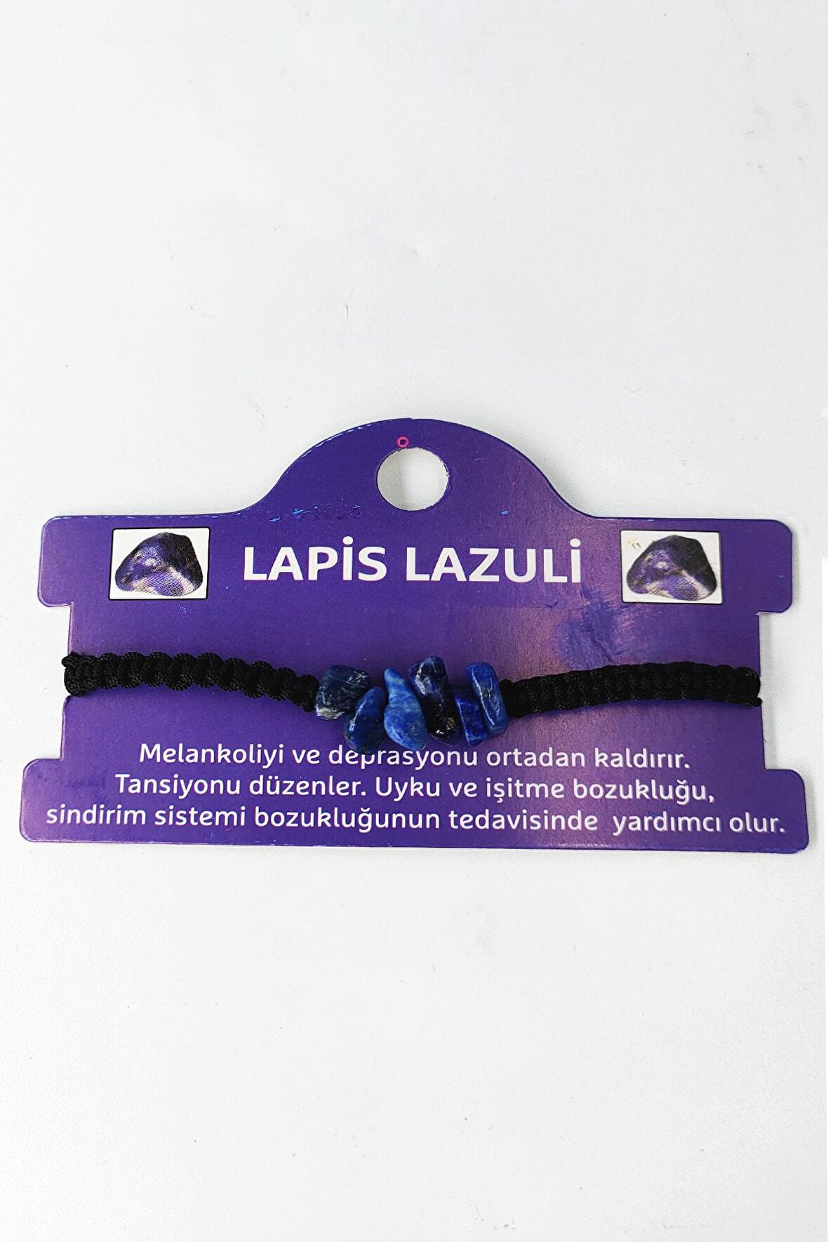 Lapis Lazuli Kırık Taşlı Ip Bileklik