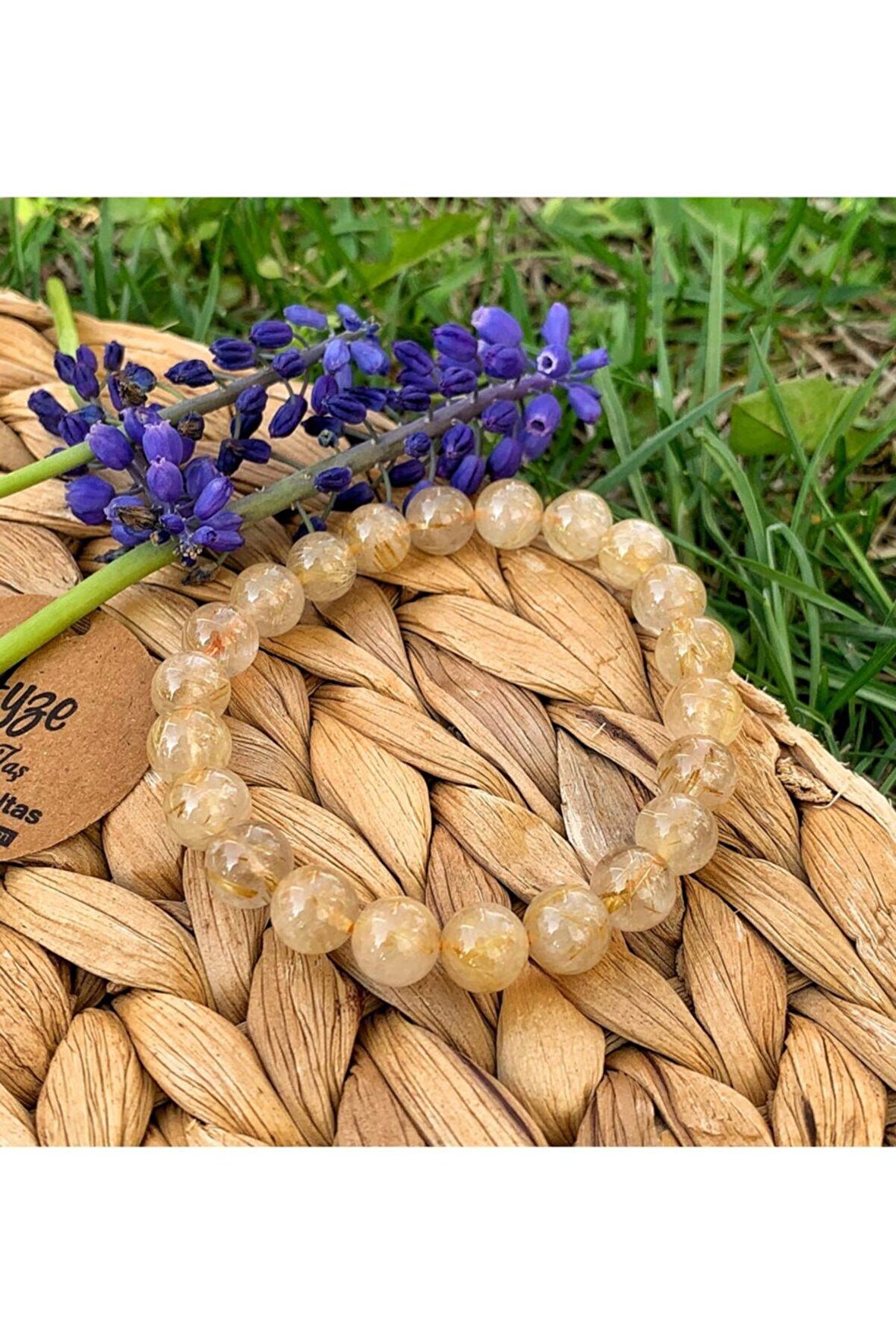 Gold Rutilli Kuvars Bileklik