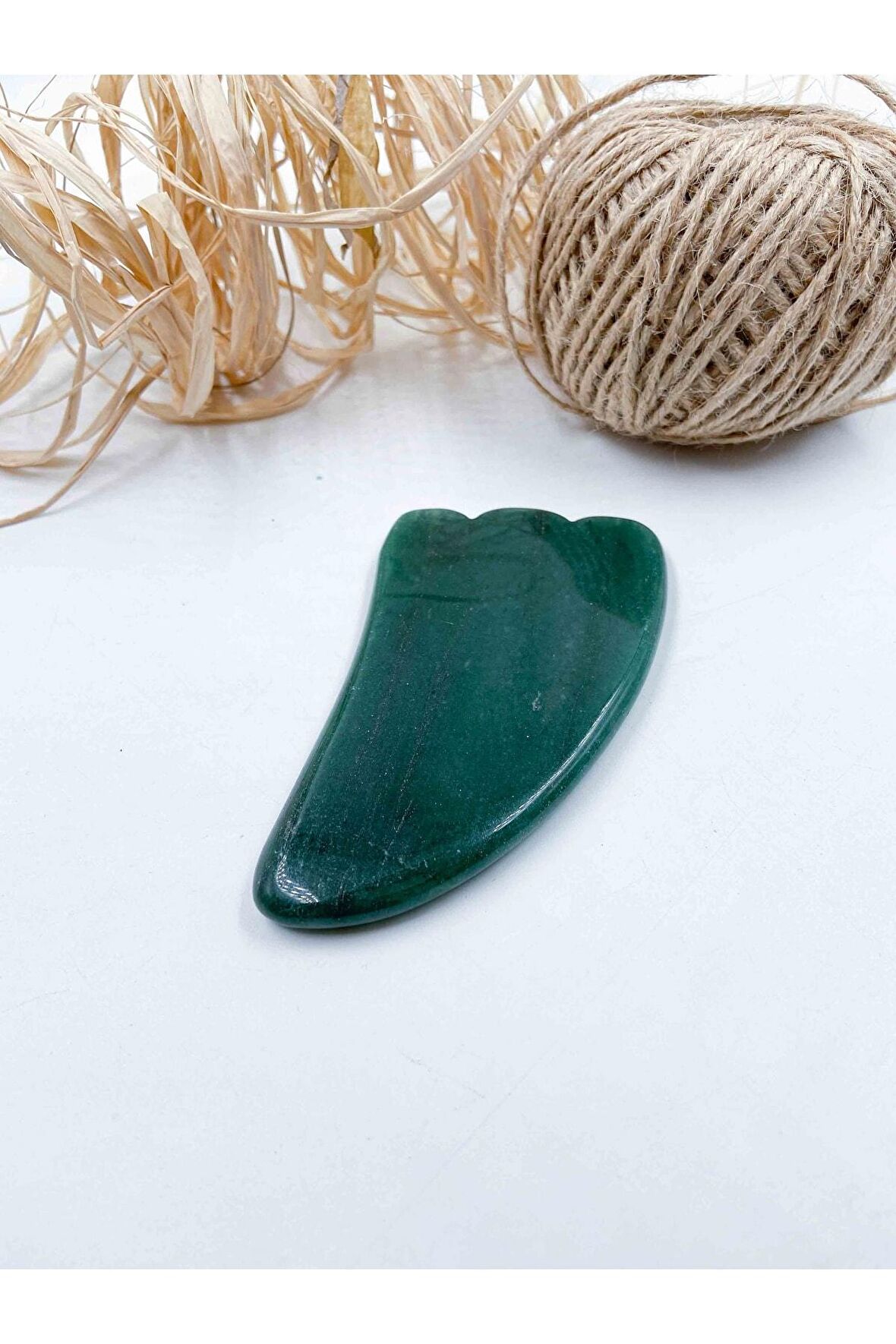 Aventurin Taşı Doğaltaş Gua Sha Yüz Masaj Aleti
