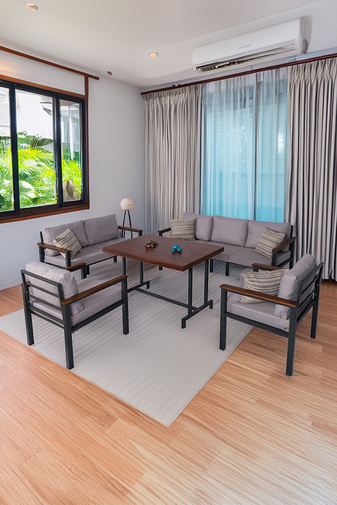 NEOKAS Bahce Mobilyası, Modern Balkon Mobilyası, Kafe Oturma Takımı, Teras Koltugu, 1+1+2+3+M