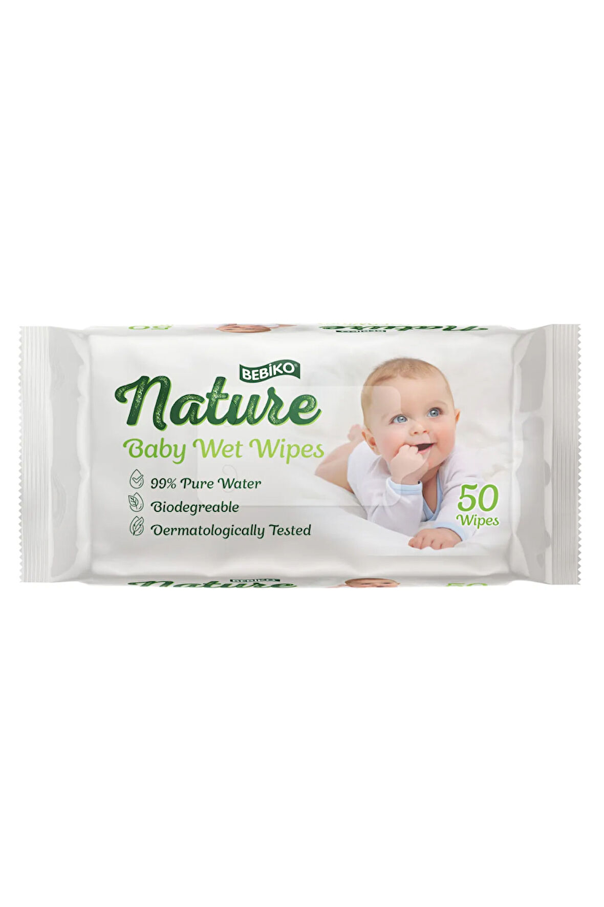 Bebiko NATURE dogal kokusuz su bazli mendil 50 lik  x 12
