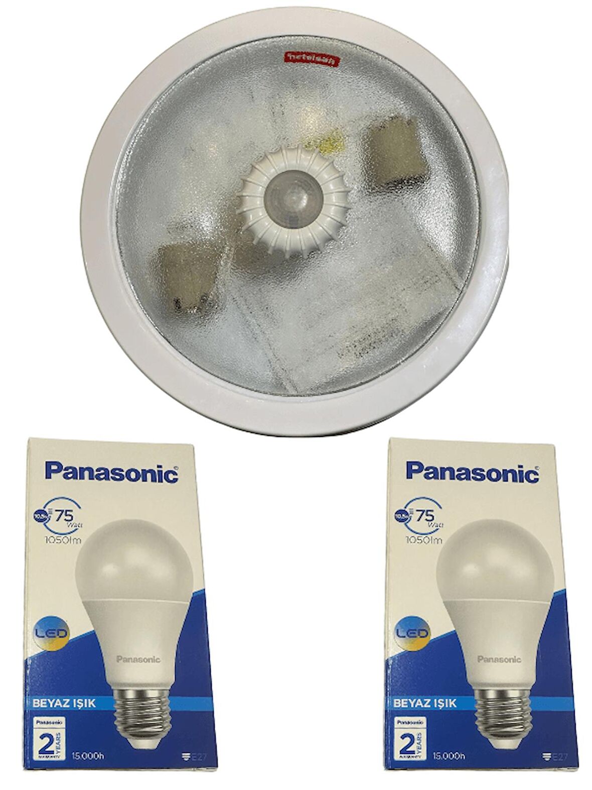 Netelsan Observer 360 Derece Sensörlü Tavan Armatürü + 2 Adet Panasonic 10.5W Beyaz Hediye