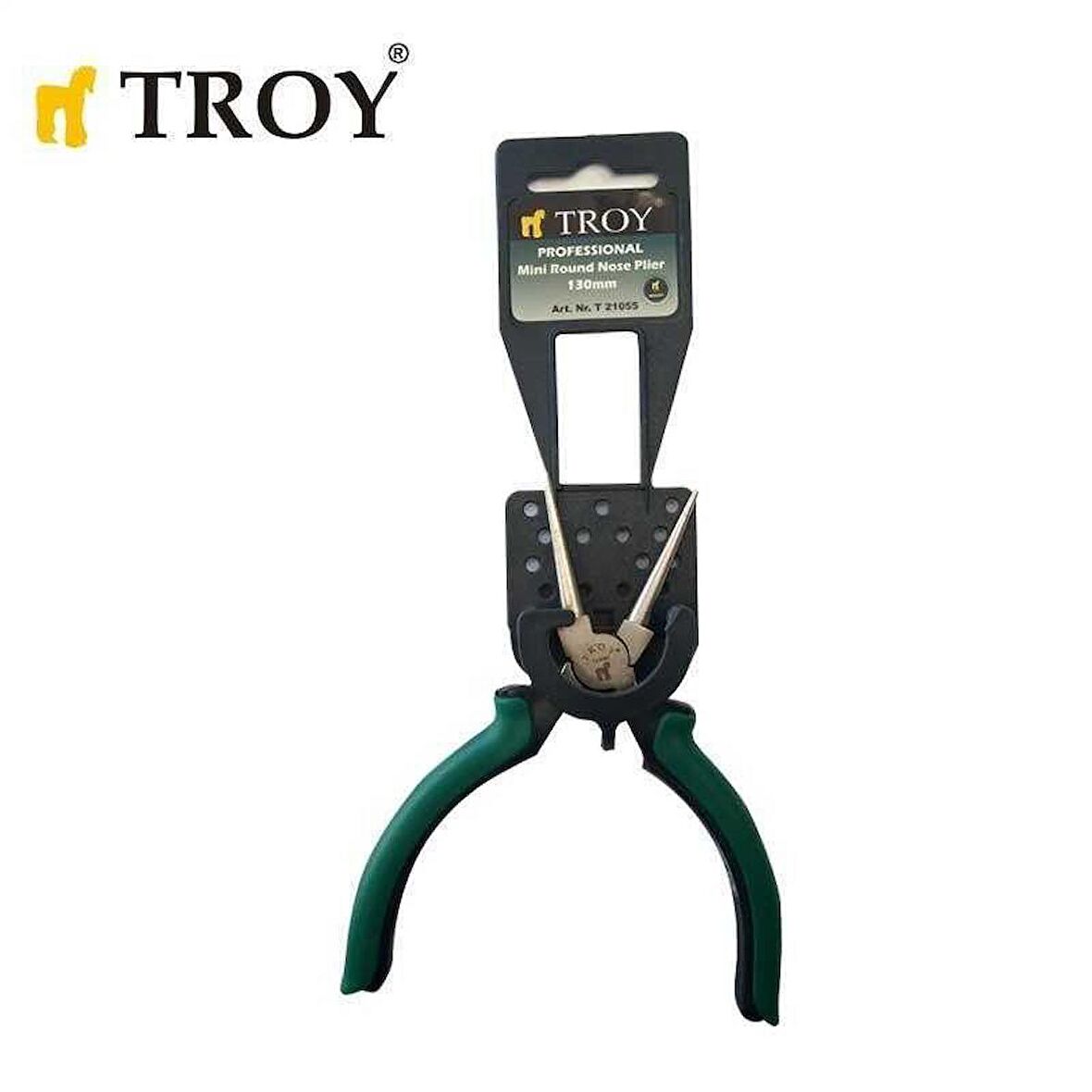 TROY 21055 Elektronikçi Yuvarlak Uçlu Kargaburun (130mm)