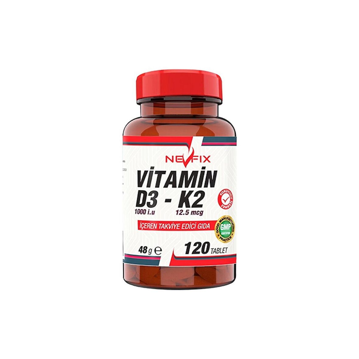 Nevfix Vitamin D3-K2 120 Tablet