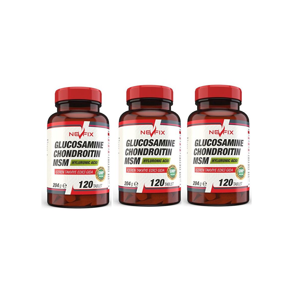 Nevfix Glucosamine Chondroitin Msm 120 Tablet x 3 Kutu 360 Tablet