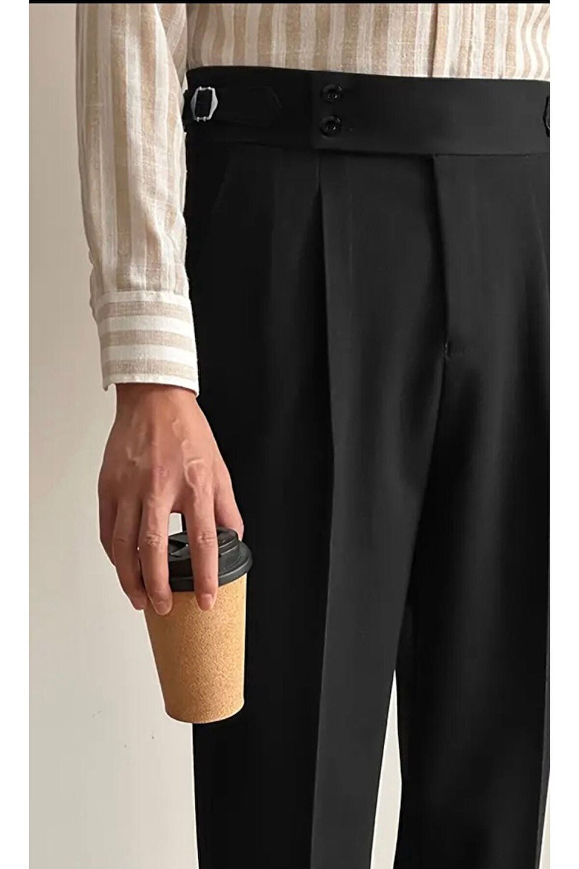 Yeni Sezon Premium Pileli Basic Likralı Duble Paça Kumaş Pantolon