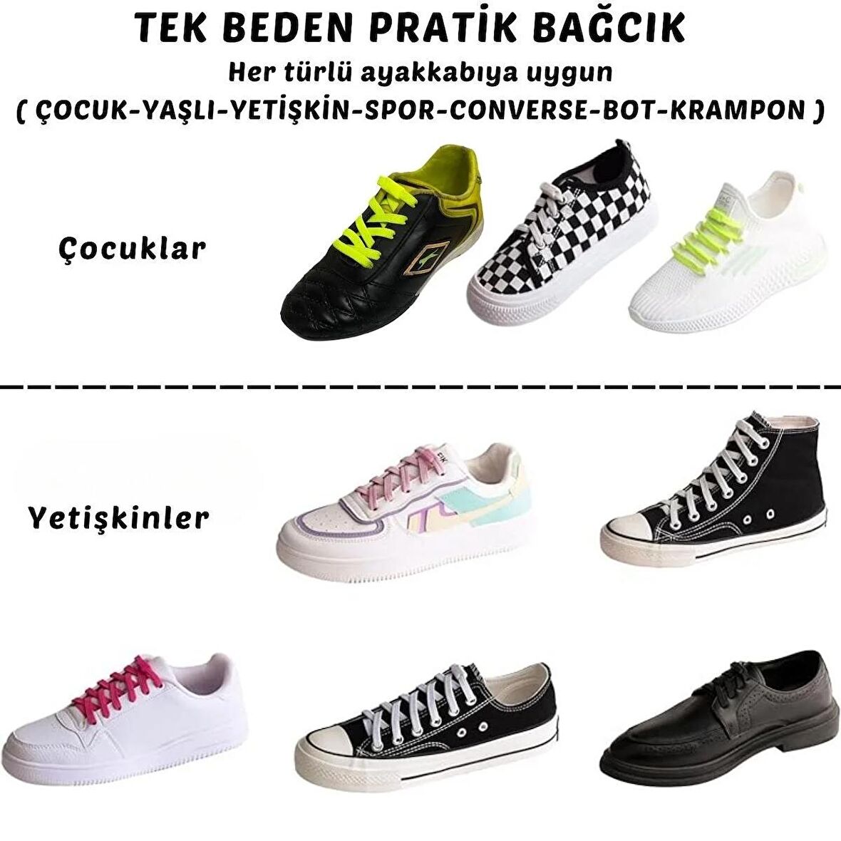 Tak Bırak Ayakkabı Bağcığı, Bağlamaya Gerek Olmayan Yeni Nesil Elastik, Pratik, Akıllı Bağcık Tak Bırak Ayakkabı Bağcığı, Bağlanmayan,Yeni Nesil Elastik, Pratik, Akıllı Bağcık,Açık Gri