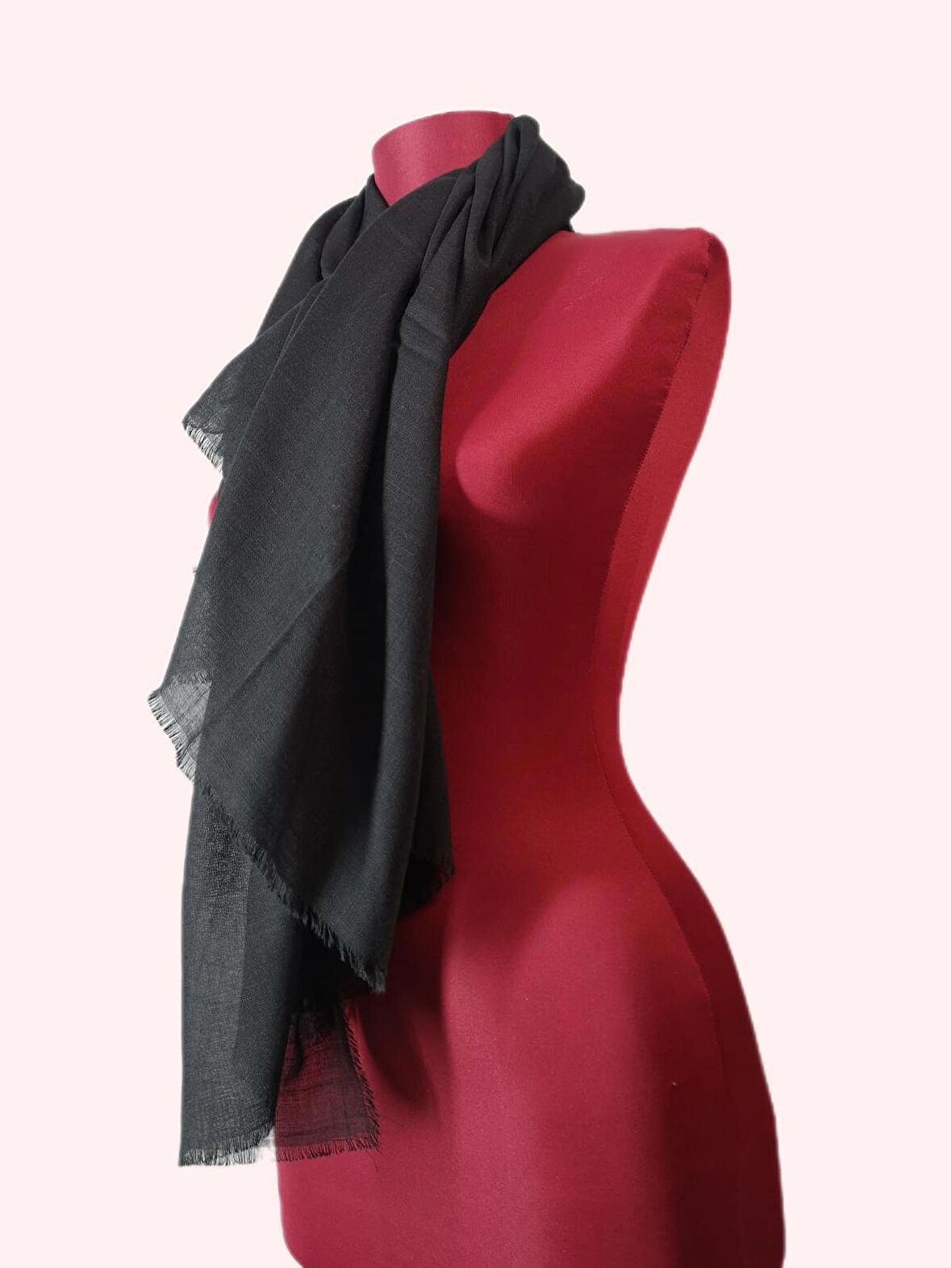 NEOWEAR Flamlı Eşarp Siyah