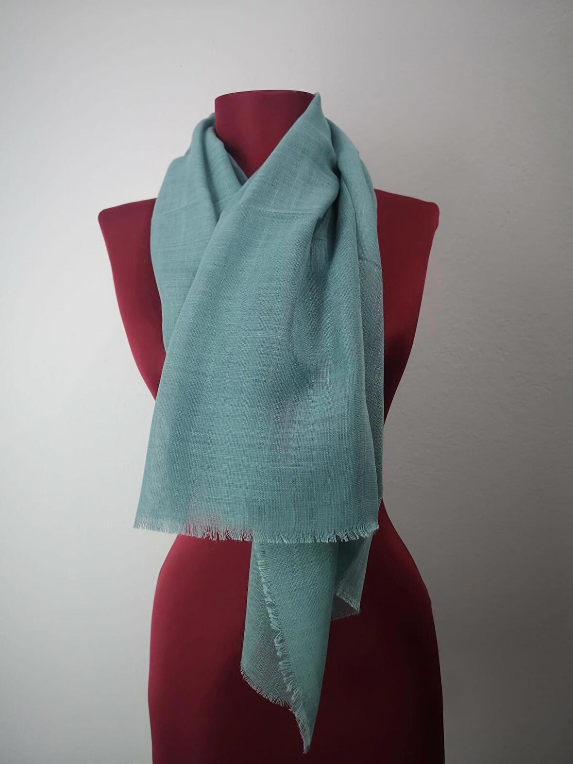 NEOWEAR Flamlı Eşarp Su Yeşili