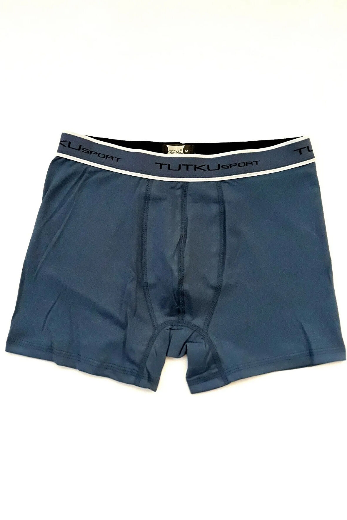 Erkek Mavi Likralı Elastan Spor Boxer 5'li Paket