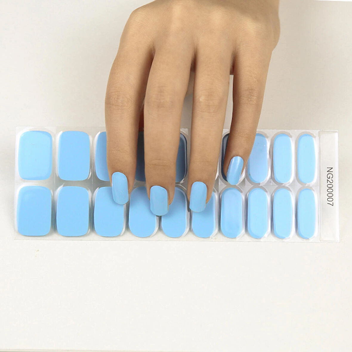 Basic Blue Jel Tırnak, 20 Adet (2 Kullanım)