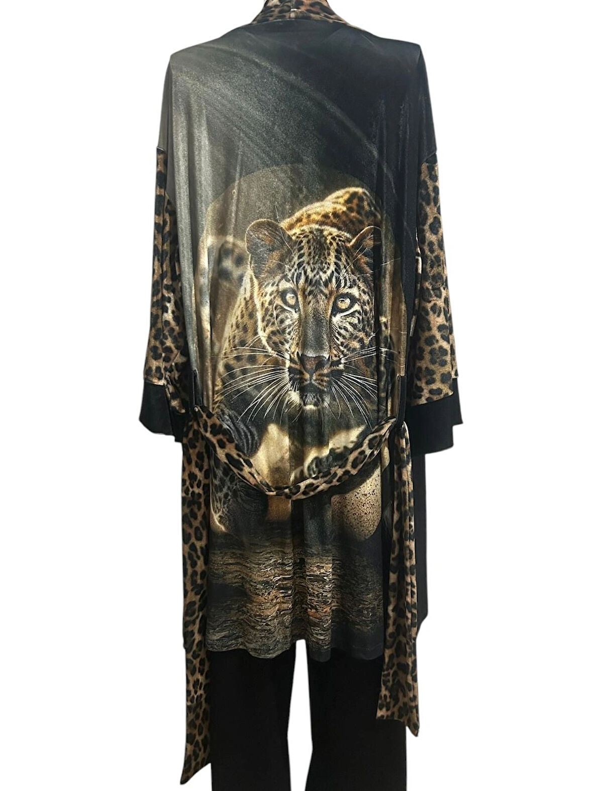 Özel Tasarım Kadife Kimono - Leo