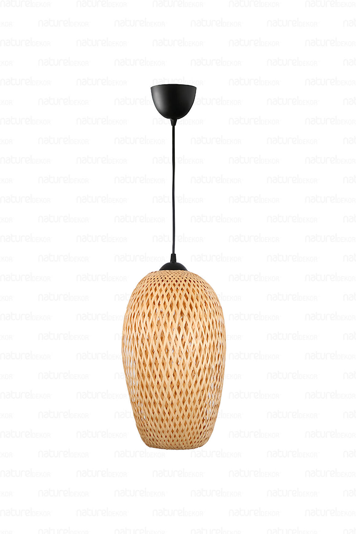 Bohem Bambu Boja Pendant Sarkıt Avize Lamba 23 cm - Iskandinav, Modern, Bohem, Rattan Aydınlatma