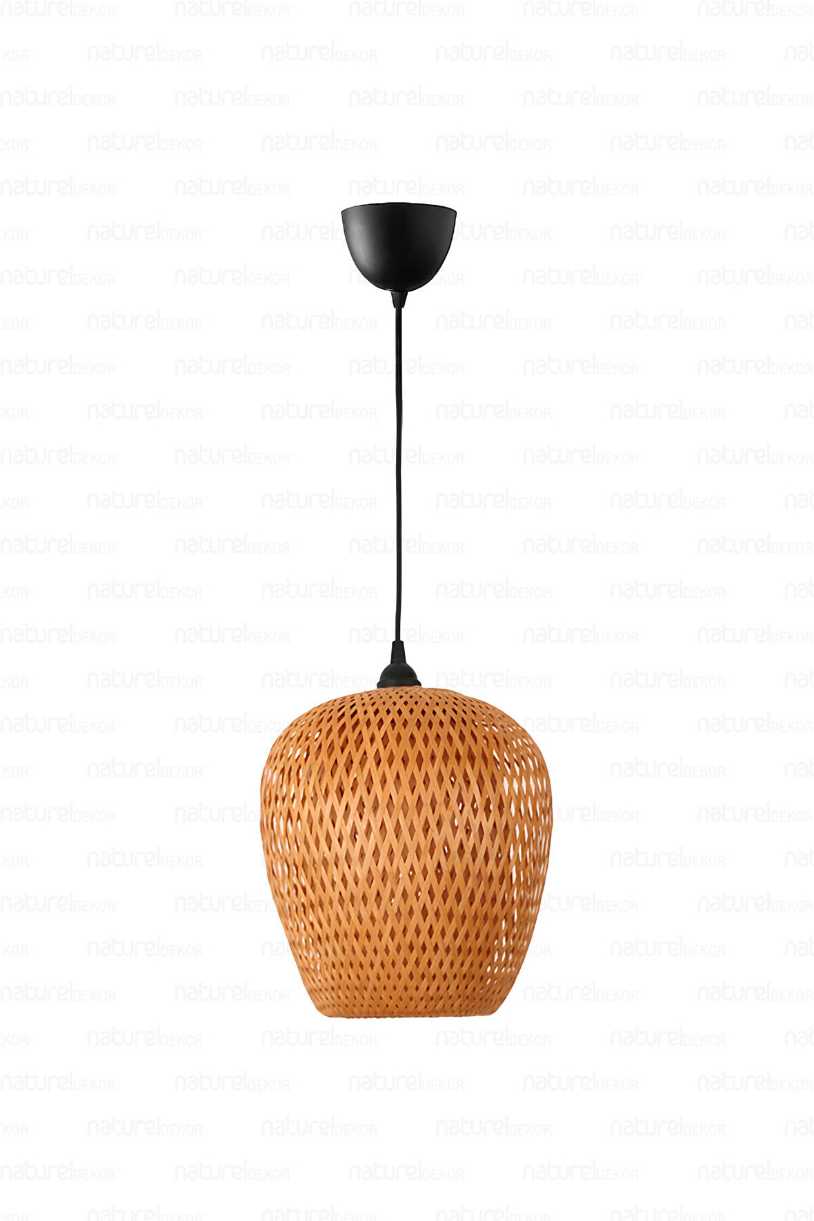 Bohem Bambu Boja Pendant Sarkıt Avize Lamba 25 cm - Iskandinav, Modern, Bohem, Rattan Aydınlatma