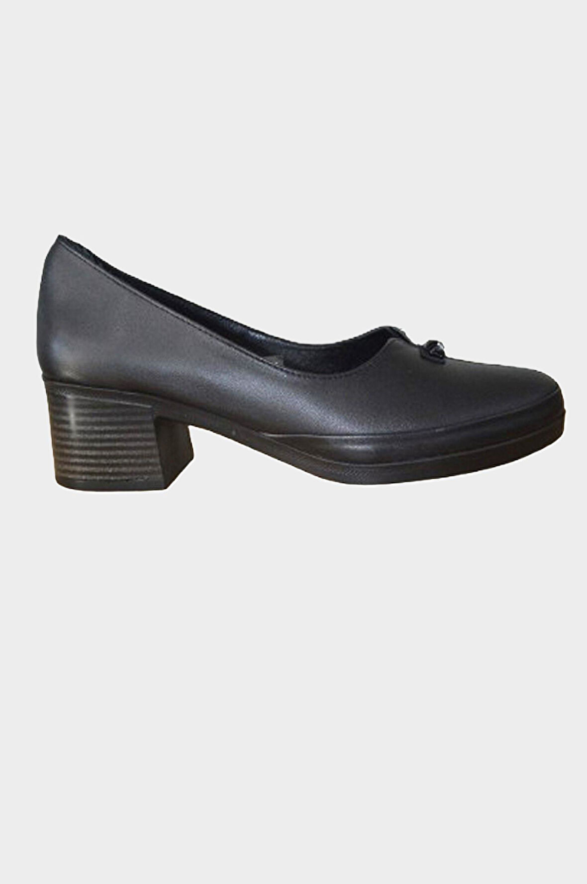 Kadın Siyah Hakiki Deri Comfort Günlük Ayakkabı-NHR.0046